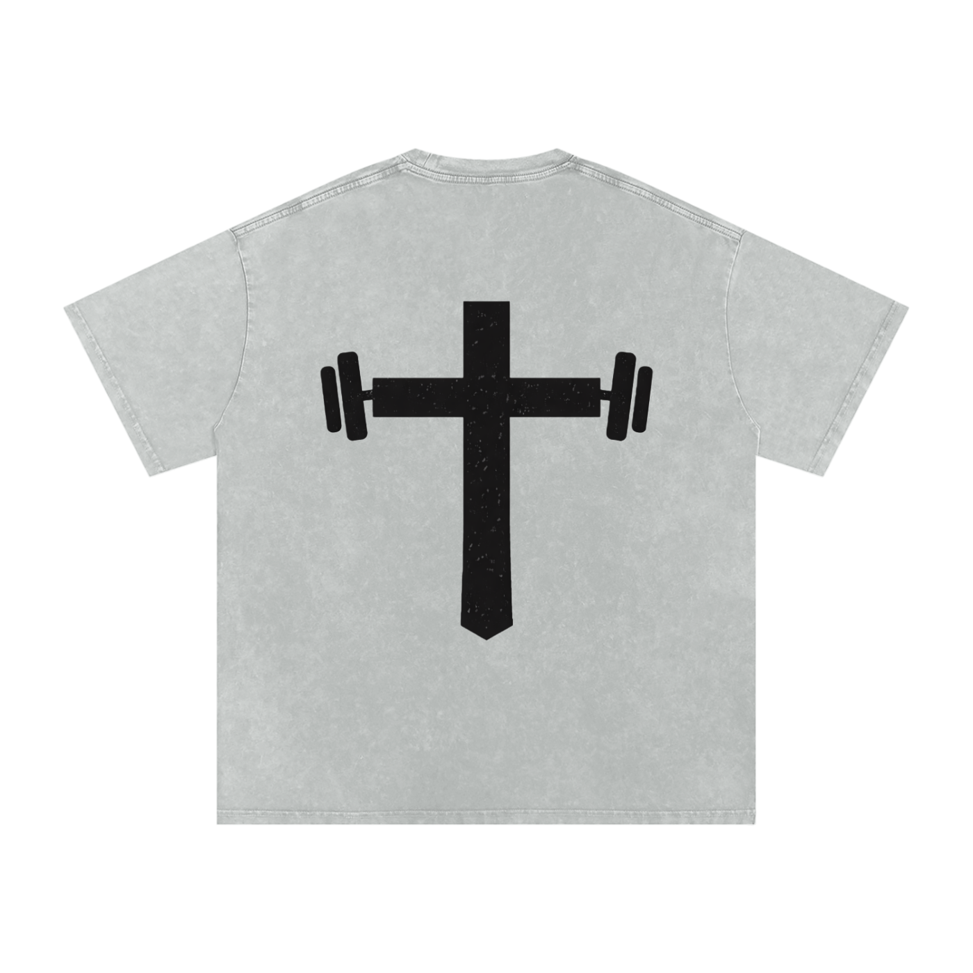 Snow Washed Oversized Cotton T-Shirt