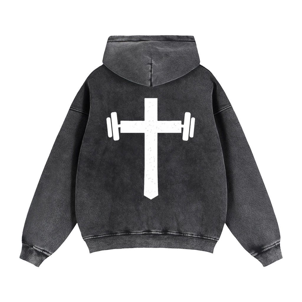 Zip-Through Boxy Fleece Hoodie