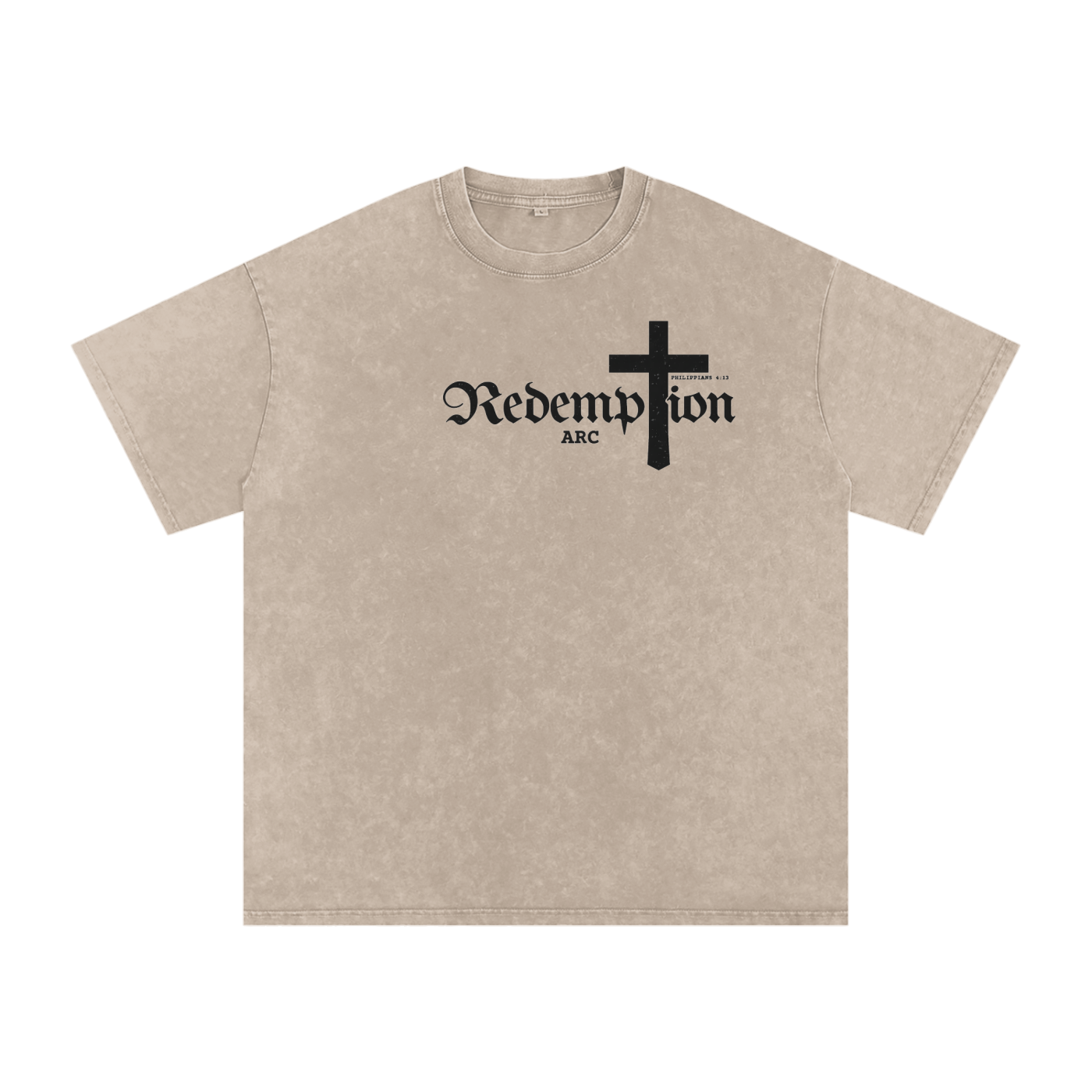 Snow Washed Oversized Cotton T-Shirt