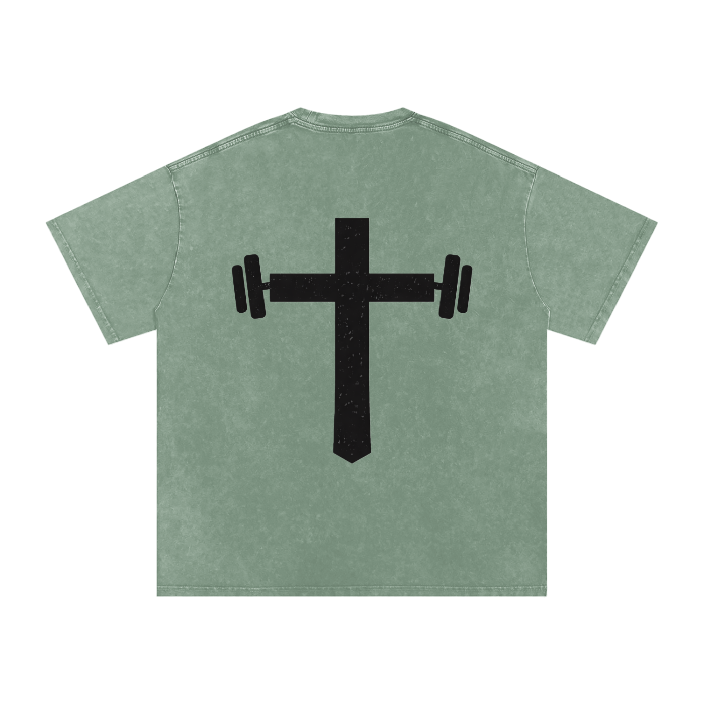 Snow Washed Oversized Cotton T-Shirt