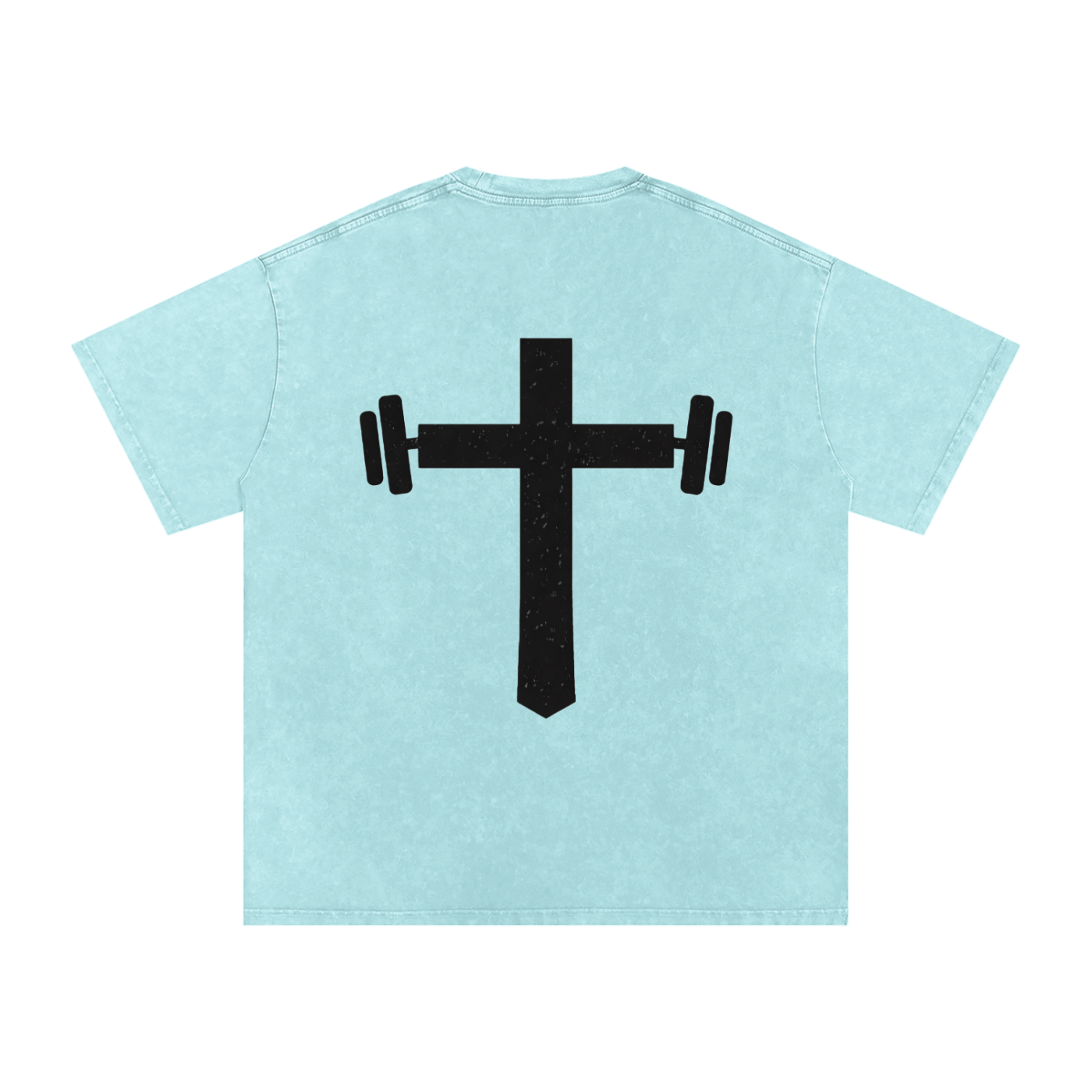 Snow Washed Oversized Cotton T-Shirt