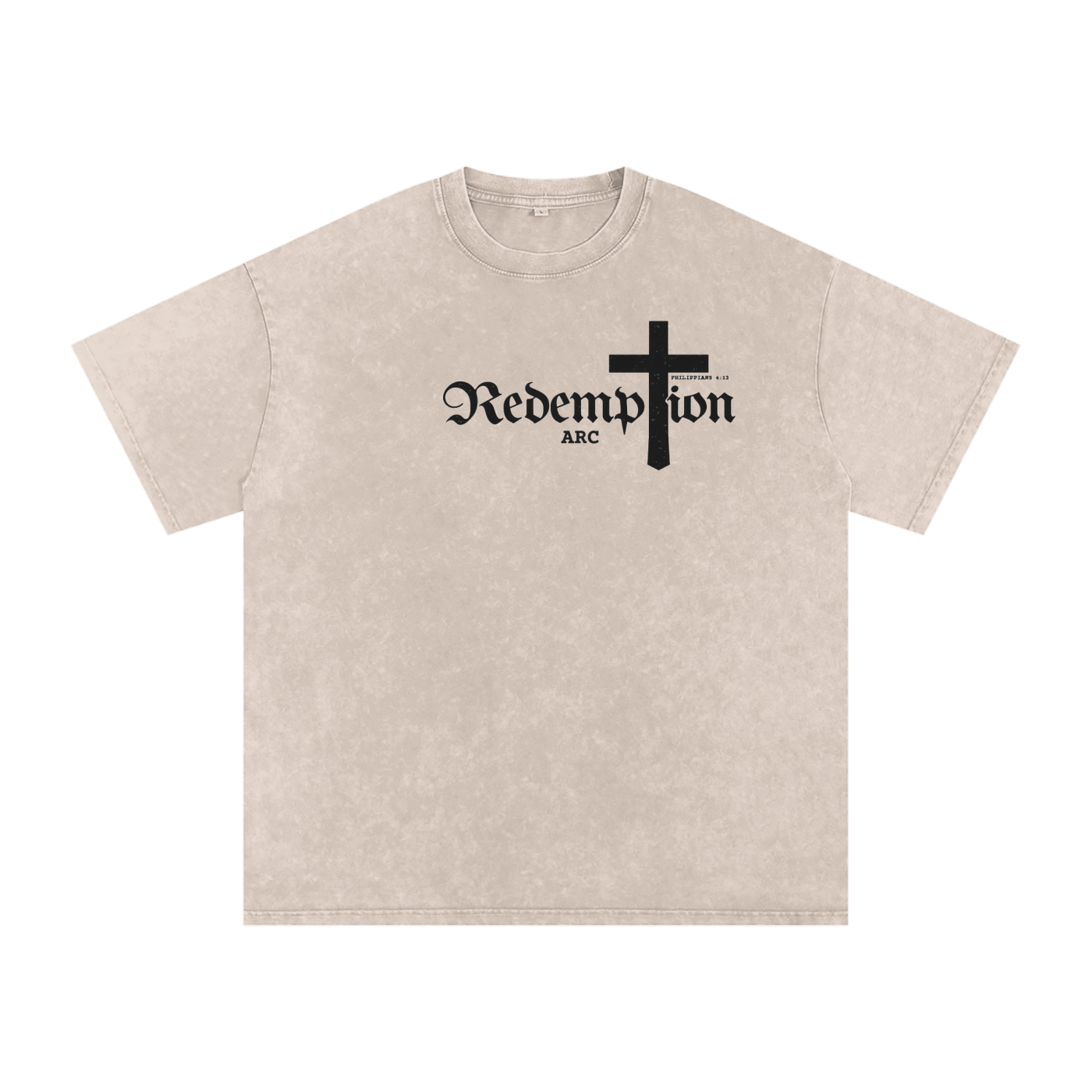 Snow Washed Oversized Cotton T-Shirt