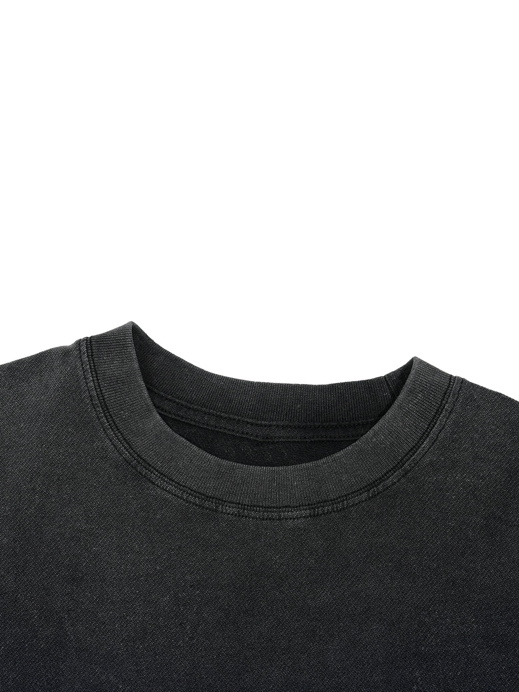 Vintage Wash Boxy Distressed Hem T-Shirt